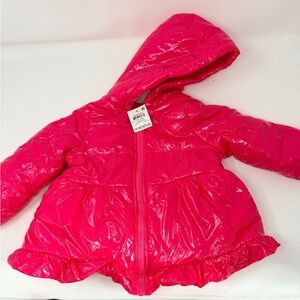 First Impressions Girls Winter Jacket Size 18 months. NWT. Raspberry pink.